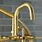 Aqua Vintage AE8407DL Deck Mount Clawfoot Tub Faucet, Brushed Brass AE8407DL - alternate 5